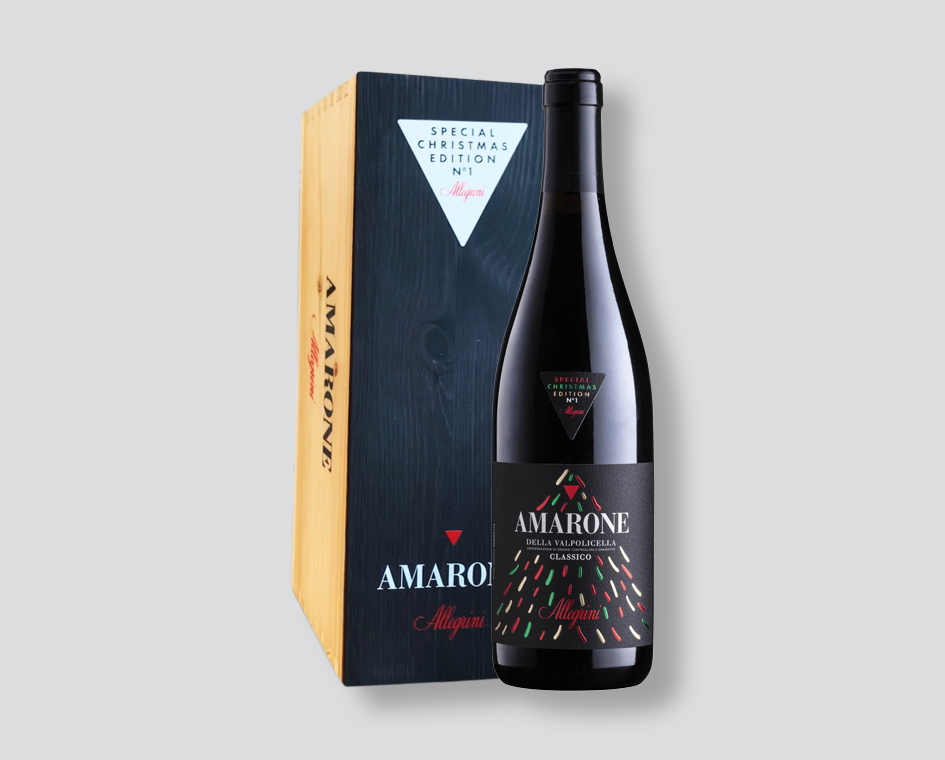 Amarone Allegrini 2020
Amarone Special Christmas Edition
vino rosso veneto
Amarone della Valpolicella Classico
Allegrini Natale
vino da regalo premium
regalo di natale