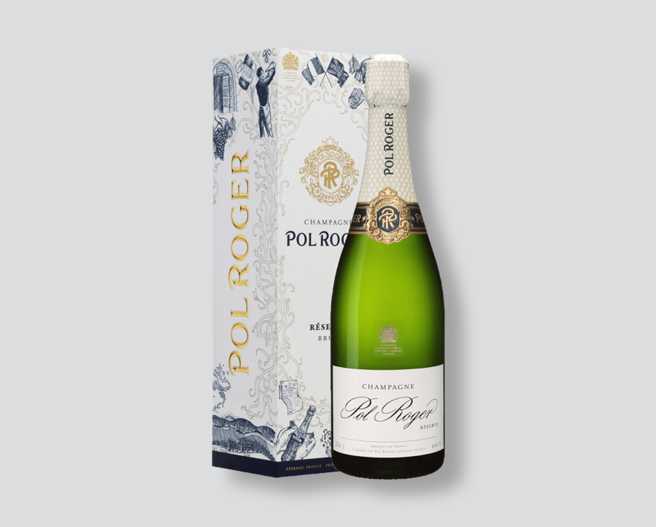 champagne pol roger
réserve brut
pol roger white foil
bottiglia champagne elegante
champagne brut premium
vino spumante francese
champagne per aperitivo