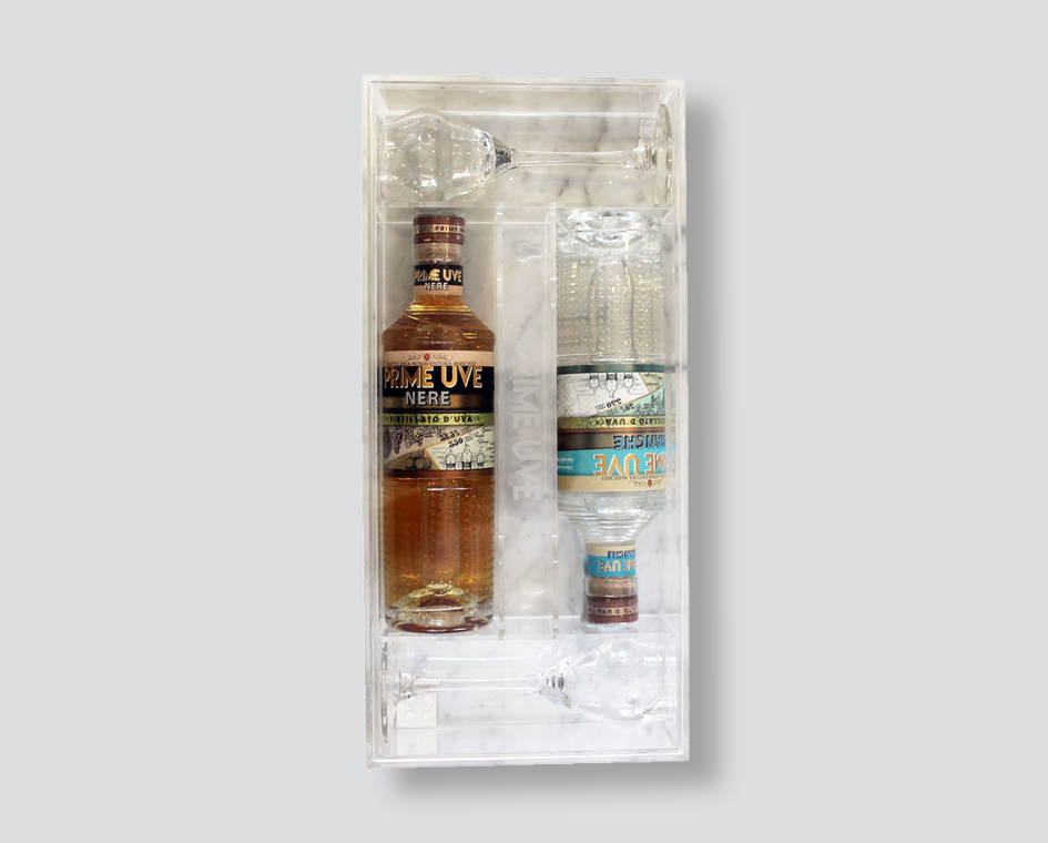 grappa prime uve
prime uve nere
prime uve bianche
bonaventura maschio
box plexiglass grappa
set degustazione grappa
confezione regalo grappa
distillato d’uva premium
regalo di natale