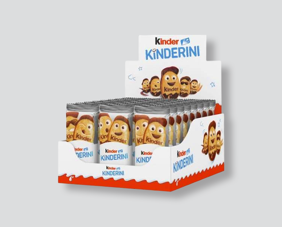 Kinder Kinderini
barrette al latte
snack Kinder
cioccolato al latte
T2 confezione 24 pezzi
dolcetti per bambini
merenda golosa