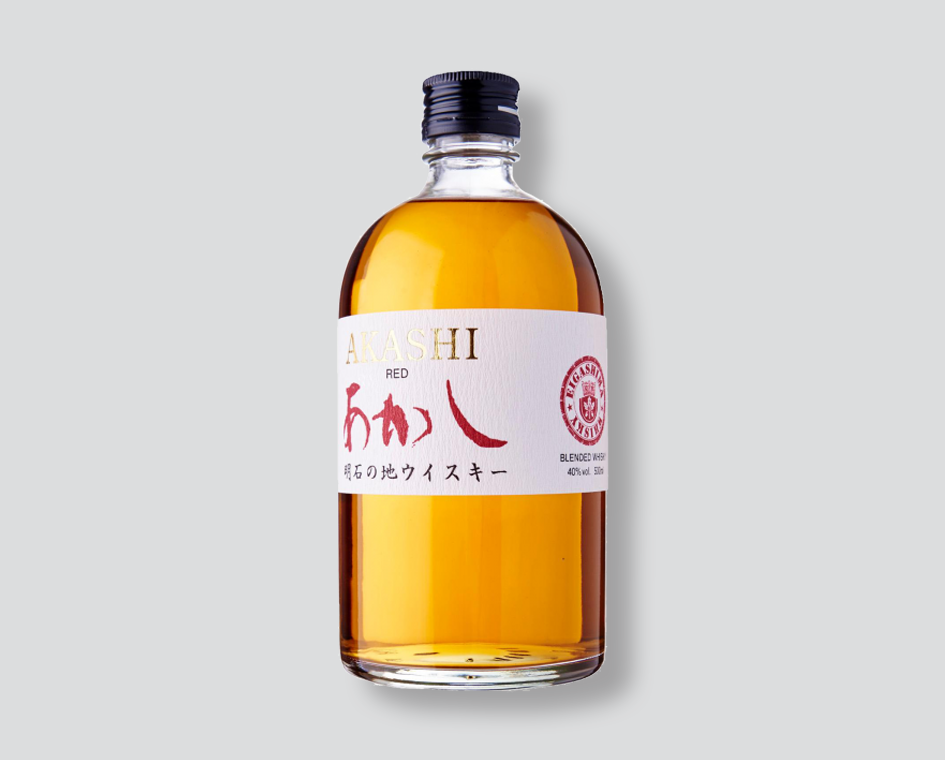 whisky akashi red
akashi red bottle
japanese whisky akashi
white oak distillery
whisky giapponese
akashi blended red