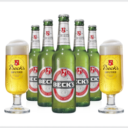 Birra Beck's 33 cl + 2 bicchieri Beck's