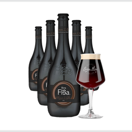 Birra Federico II Extra Ipa cassa da 12 bottiglie x 33 cl + 6 bicchieri Flea