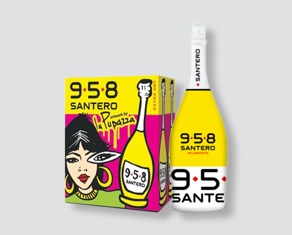 Spumante Santero Extra Dry La Pupazza Santero 958 + OMAGGIO